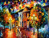 Leonid Afremov Rain painting